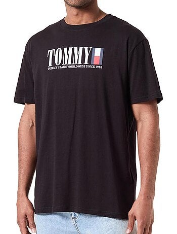 Tommy hilfiger dna t-shirt zwart voor heren