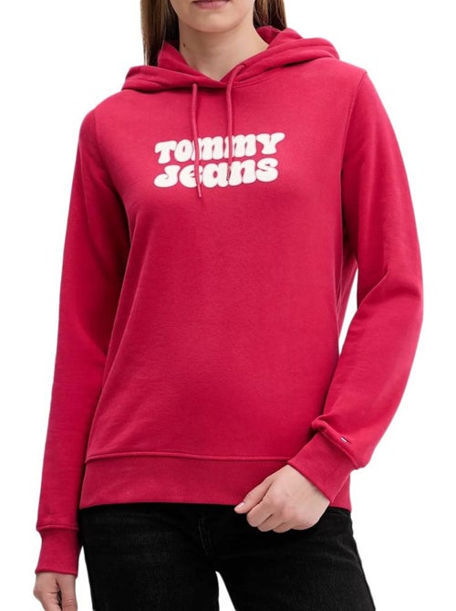 Tommy Hilfiger Donkerroze Dames Sweatshirt met Logo - Kiabi Tommy Hilfiger Donkerroze Dames Sweatshirt met Logo - Kiabi