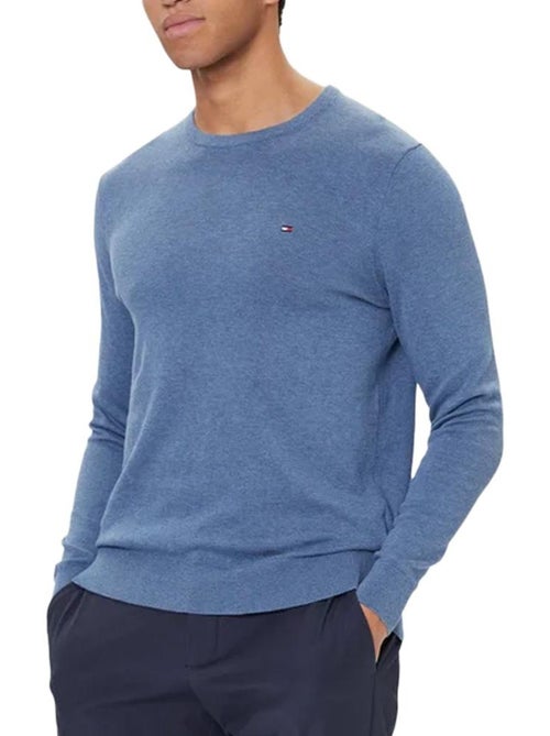 Tommy Hilfiger Essential Blauwe Herentrui - Kiabi Tommy Hilfiger Essential Blauwe Herentrui - Kiabi