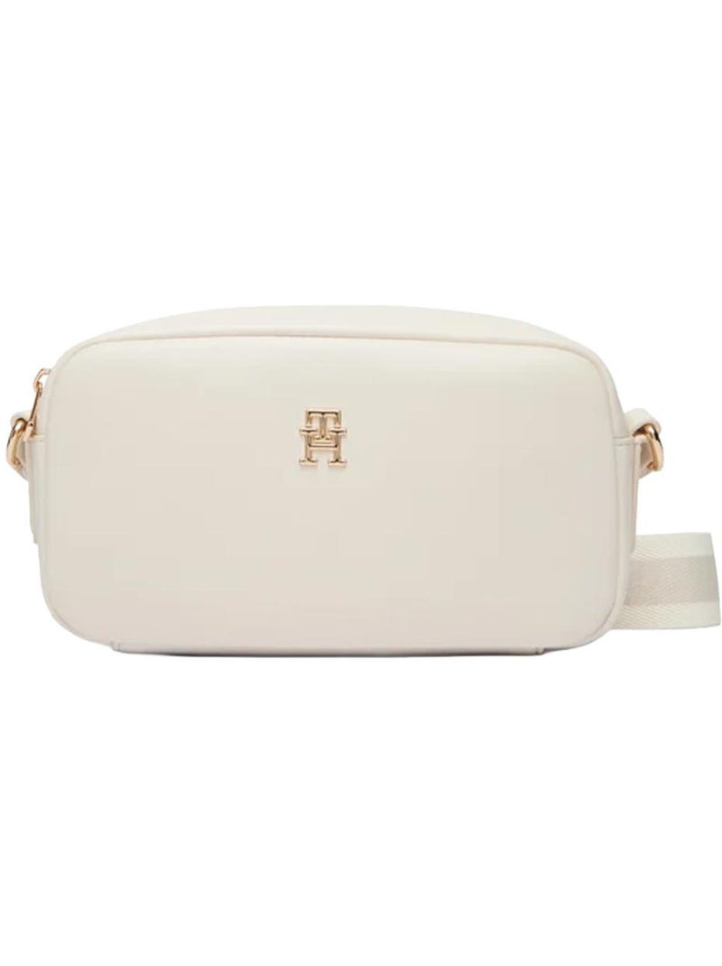 Tommy hilfiger essential camera crossbody tas beige voor dames Beige - Kiabi