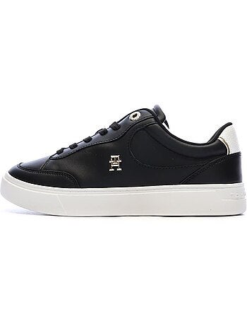 Tommy hilfiger essential chic lage zwarte dames sneakers