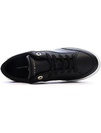 Tommy hilfiger essential chic lage zwarte dames sneakers