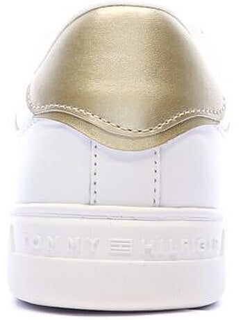 Tommy hilfiger essential court sneakers dames wit