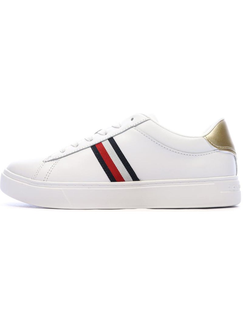 Tommy Hilfiger Essential Court Sneakers Dames Wit Wit - Kiabi