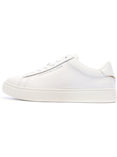 Tommy Hilfiger Essential Court Witte Dames Sneakers - Kiabi Tommy Hilfiger Essential Court Witte Dames Sneakers - Kiabi