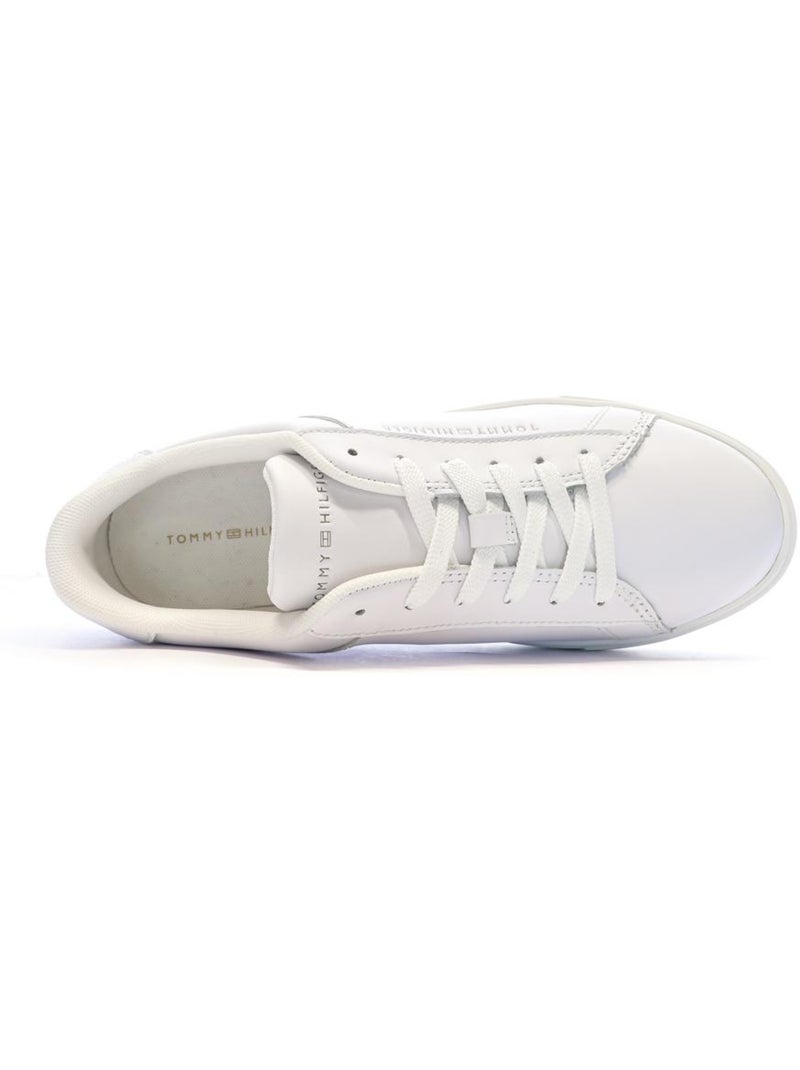 Tommy Hilfiger Essential Court Witte Dames Sneakers Wit - Kiabi