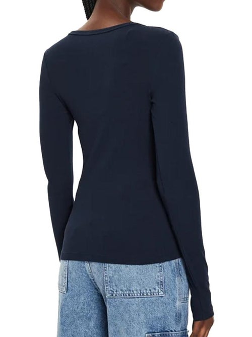 Tommy hilfiger essential dames t-shirt lange mouwen marineblauw - Kiabi Tommy hilfiger essential dames t-shirt lange mouwen marineblauw - Kiabi