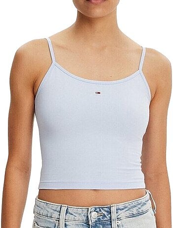Tommy hilfiger essential dames tanktops - 2-pack wit/blauw