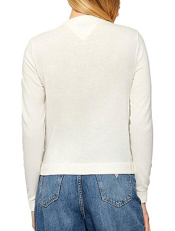 Tommy hilfiger essential ecru dames trui