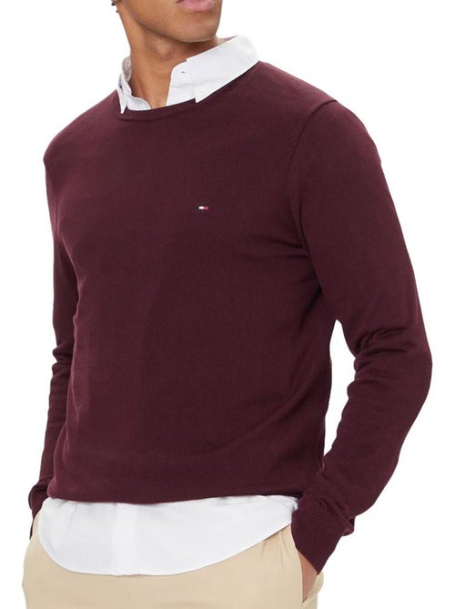 Tommy Hilfiger Essential Heren Trui Pruim - Kiabi Tommy Hilfiger Essential Heren Trui Pruim - Kiabi