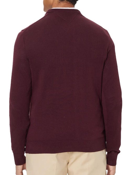 Tommy Hilfiger Essential Heren Trui Pruim - Kiabi Tommy Hilfiger Essential Heren Trui Pruim - Kiabi