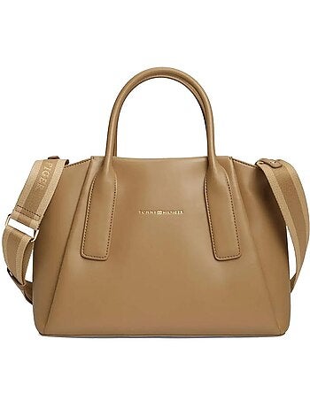 Tommy hilfiger essential satchel camel dames schoudertas