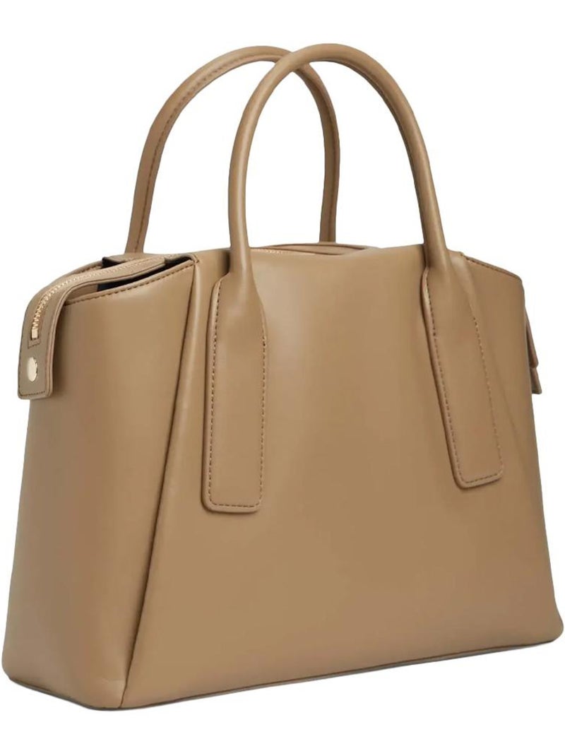 Tommy hilfiger essential satchel camel dames schoudertas Cappuccinobruin - Kiabi