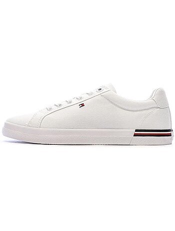 Tommy hilfiger essential stripes sneakers dames wit