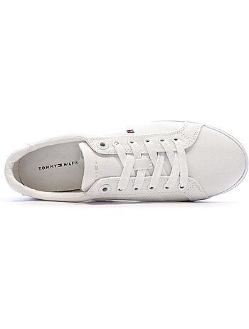 Tommy hilfiger essential stripes sneakers dames wit