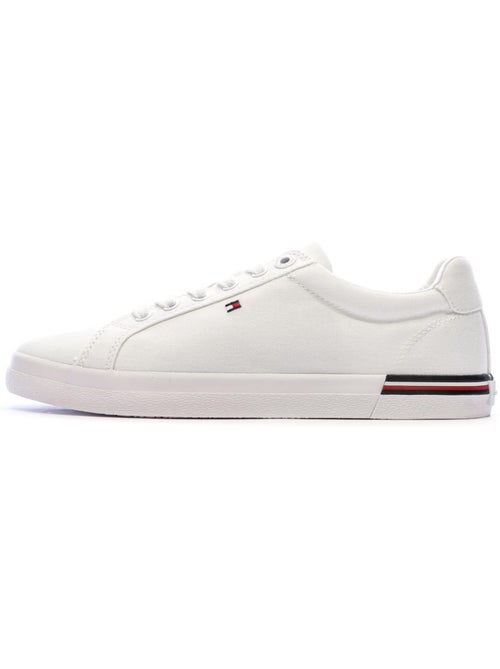 Tommy Hilfiger Essential Stripes Sneakers Dames Wit - Kiabi Tommy Hilfiger Essential Stripes Sneakers Dames Wit - Kiabi