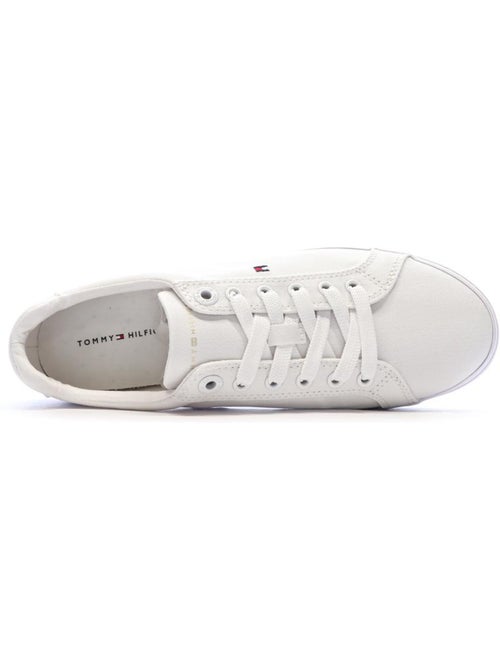 Tommy Hilfiger Essential Stripes Sneakers Dames Wit - Kiabi Tommy Hilfiger Essential Stripes Sneakers Dames Wit - Kiabi