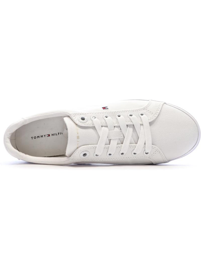 Tommy Hilfiger Essential Stripes Sneakers Dames Wit Wit - Kiabi