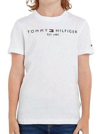 Tommy hilfiger essential t-shirt voor jongens - wit