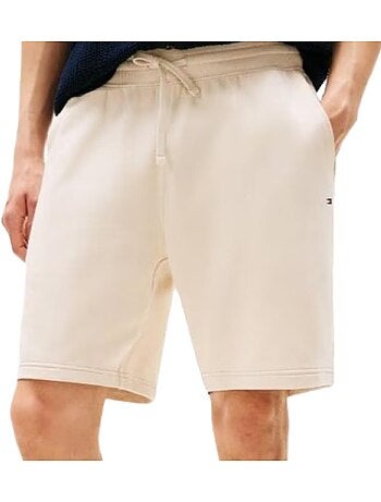 Tommy hilfiger essential terry korte beige broek voor heren
