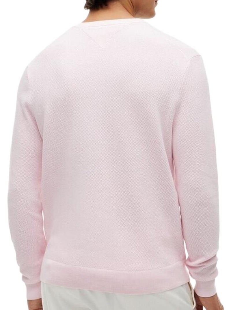 Tommy hilfiger essential terry sweatshirt voor heren - roze Roze - Kiabi