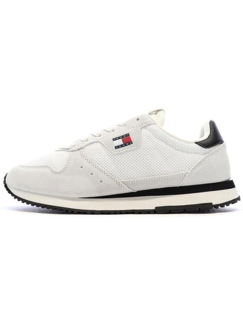 Tommy hilfiger eva runner leren sneakers wit/marine voor heren - Kiabi Tommy hilfiger eva runner leren sneakers wit/marine voor heren - Kiabi