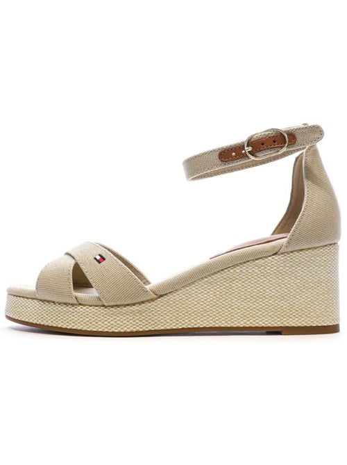 Tommy Hilfiger Flag Criss-cross Beige Sandalen voor Dames - Kiabi Tommy Hilfiger Flag Criss-cross Beige Sandalen voor Dames - Kiabi