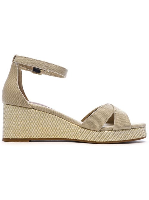 Tommy Hilfiger Flag Criss-cross Beige Sandalen voor Dames - Kiabi Tommy Hilfiger Flag Criss-cross Beige Sandalen voor Dames - Kiabi