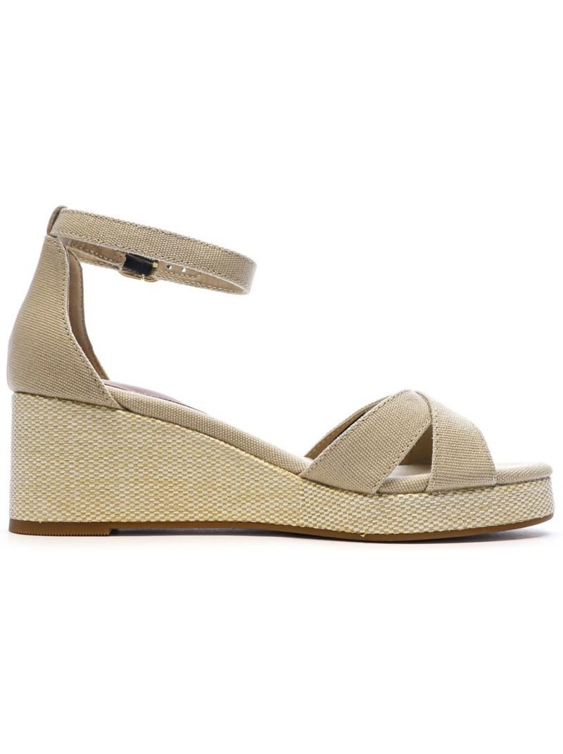 Tommy Hilfiger Flag Criss-cross Beige Sandalen voor Dames Beige - Kiabi