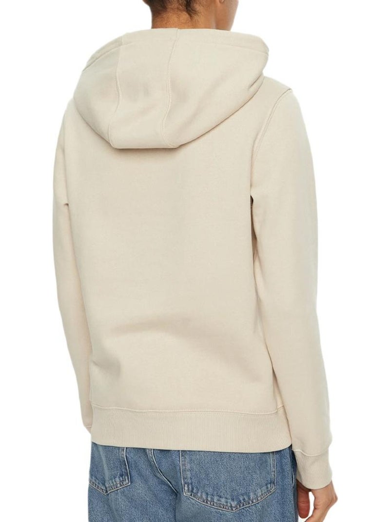 Tommy Hilfiger Flag Ecru Dames Hoodie Beige - Kiabi