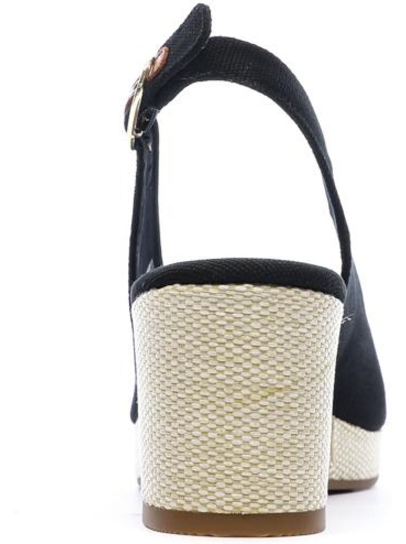 Tommy Hilfiger Flags Zwarte Sandalen voor Dames Zwart - Kiabi