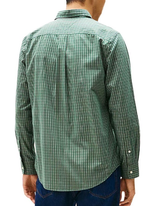 Tommy Hilfiger Flex Poplin Geruit Groen Overhemd voor Heren - Kiabi Tommy Hilfiger Flex Poplin Geruit Groen Overhemd voor Heren - Kiabi