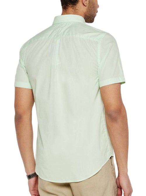 Tommy Hilfiger Flex Poplin Groen Herenoverhemd - Kiabi Tommy Hilfiger Flex Poplin Groen Herenoverhemd - Kiabi