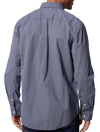 Tommy hilfiger flex poplin lichtblauw heren overhemd
