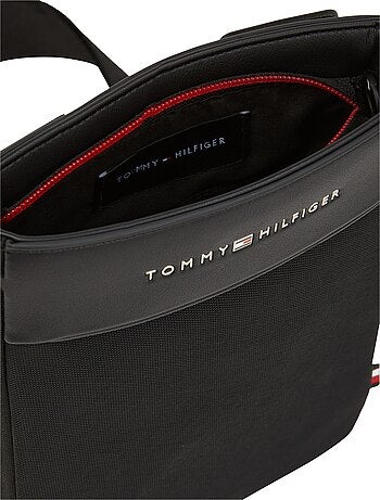 Tommy hilfiger foundation mini heren schoudertas zwart