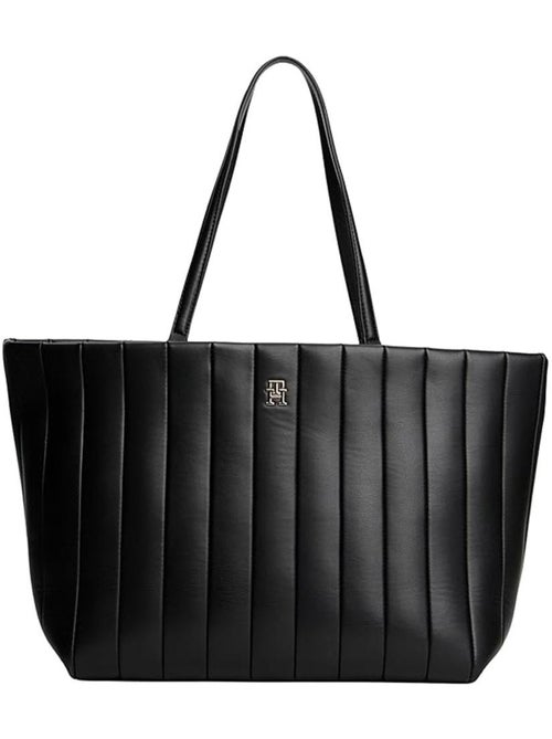Tommy Hilfiger Grace Tote Dames Schoudertas Zwart - Kiabi Tommy Hilfiger Grace Tote Dames Schoudertas Zwart - Kiabi