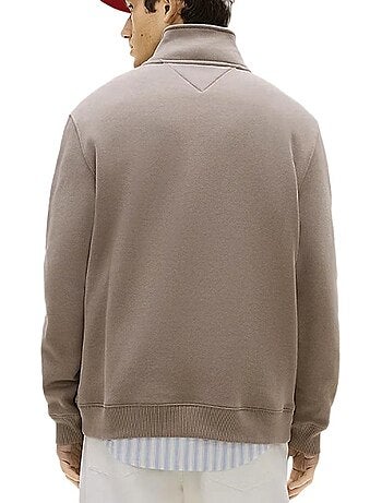 Tommy hilfiger heren witte fleece sweatshirt