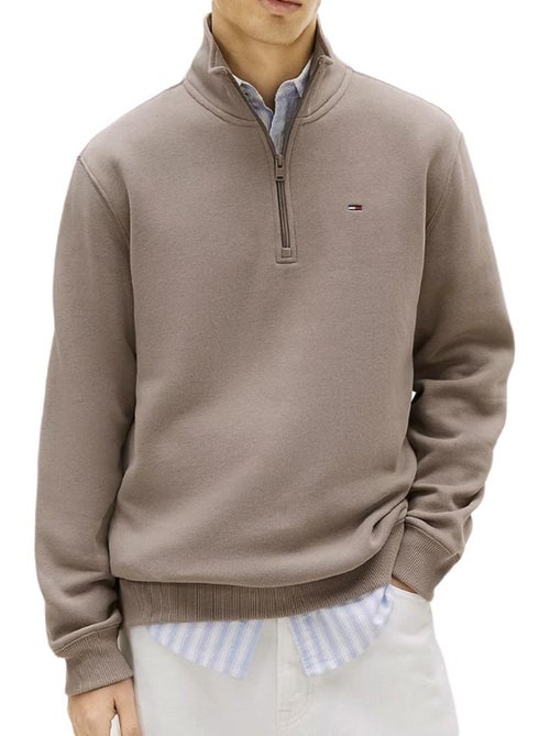 Tommy Hilfiger Heren Fleece Sweatshirt Grijs - Kiabi Tommy Hilfiger Heren Fleece Sweatshirt Grijs - Kiabi