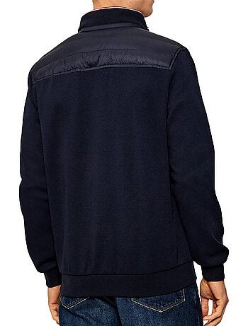 Tommy hilfiger heren gewatteerde jas donkerblauw mix media