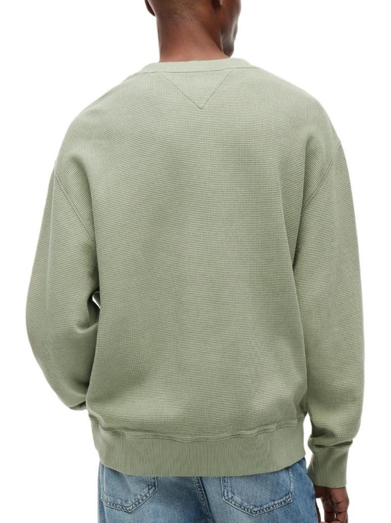 Tommy Hilfiger Heren Groene Washed Sweatshirt Groen - Kiabi