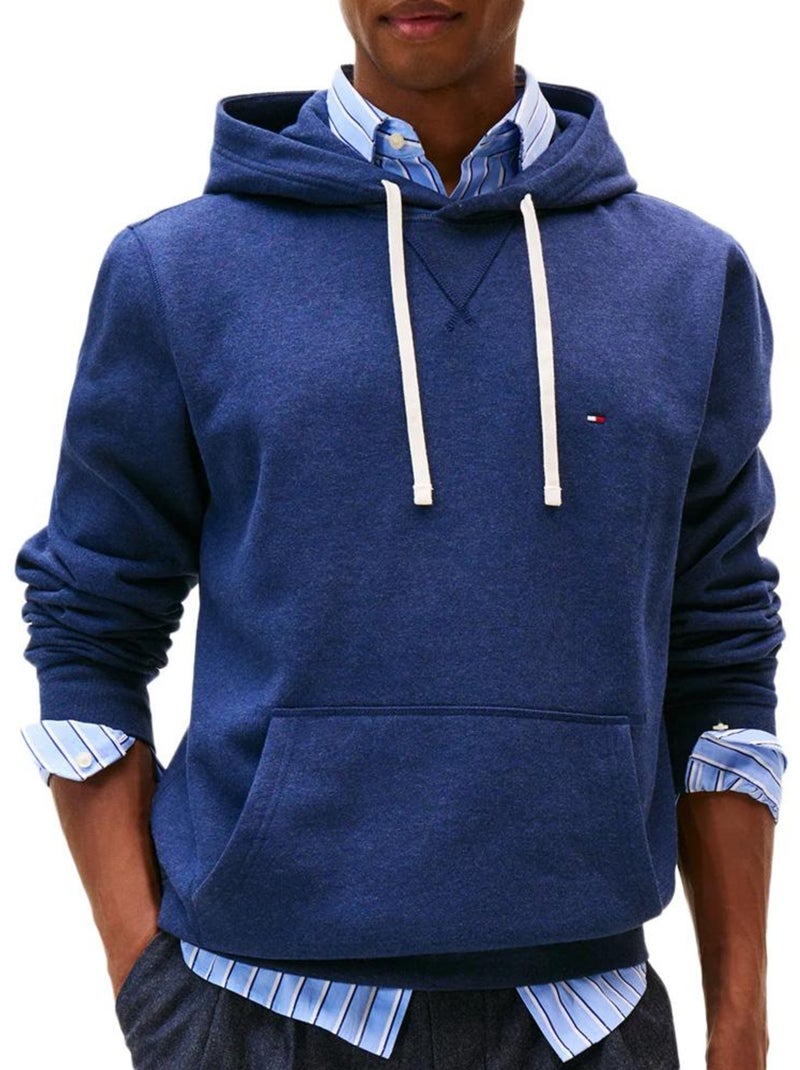 Tommy Hilfiger Heren Hoodie Donkerblauw Seasonal Fleece Blauw - Kiabi