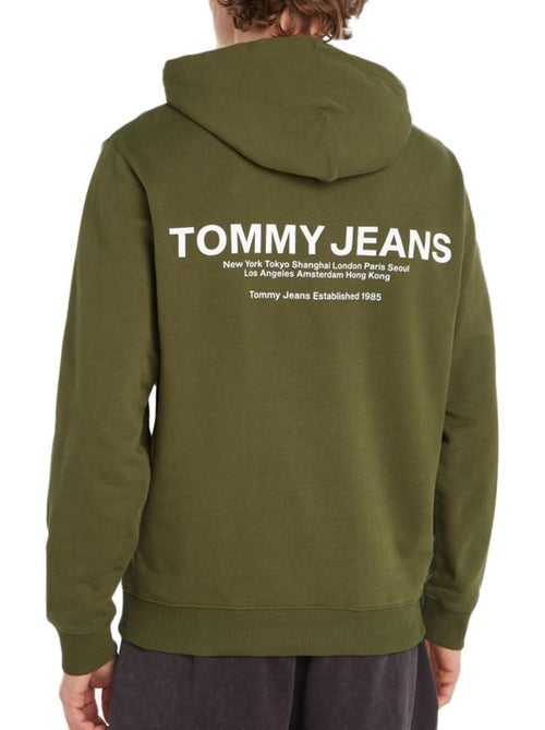 Tommy Hilfiger Heren Hoodie Kaki Entry Grap - Kiabi Tommy Hilfiger Heren Hoodie Kaki Entry Grap - Kiabi