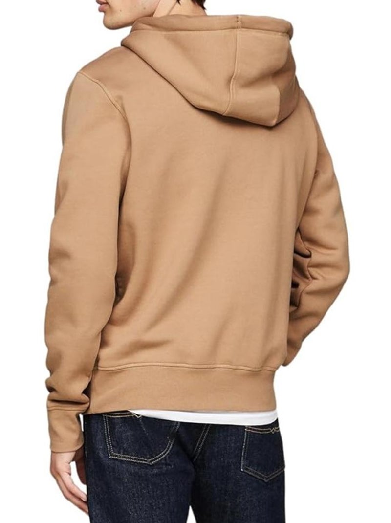 Tommy Hilfiger Heren Hoodie met Logo - Beige Donkerbeige - Kiabi