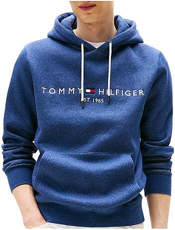 Tommy hilfiger heren hoodie met logo - beige