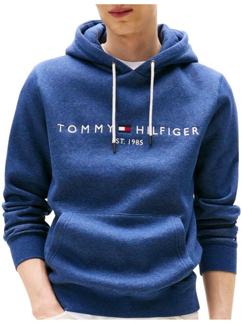 Tommy Hilfiger Heren Hoodie met Logo - Donkerblauw - Kiabi Tommy Hilfiger Heren Hoodie met Logo - Donkerblauw - Kiabi