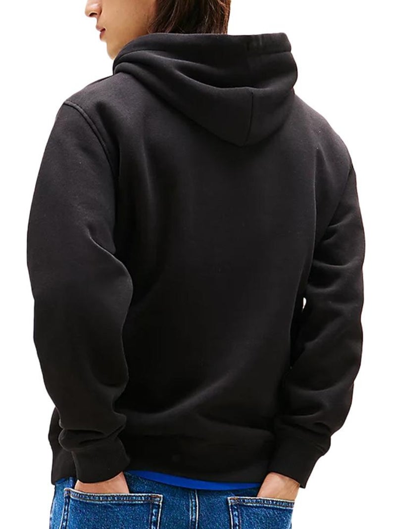 Tommy Hilfiger Heren Hoodie Zwart Linear Zwart - Kiabi