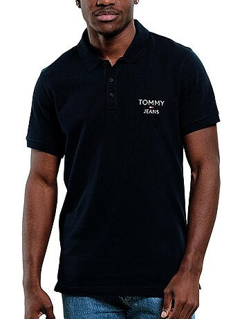 Tommy hilfiger heren polo zwart dm0dm18927