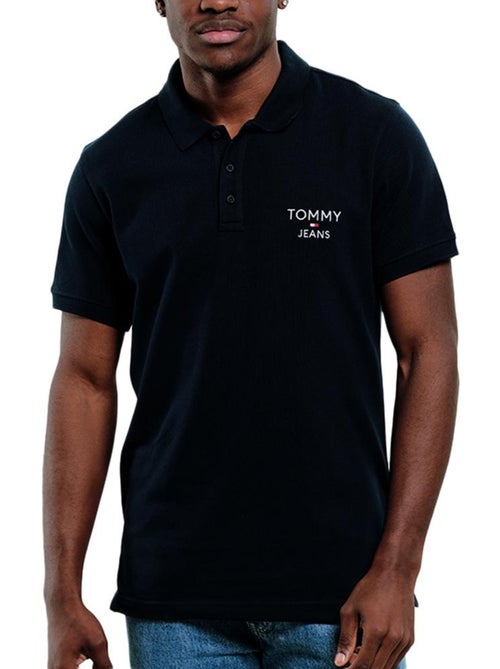 Tommy Hilfiger Heren Polo Zwart DM0DM18927 - Kiabi Tommy Hilfiger Heren Polo Zwart DM0DM18927 - Kiabi