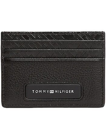 Tommy hilfiger heren portemonnee zwart leer