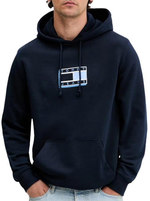 Tommy Hilfiger Heren Regular Fit Sweatshirt Marineblauw - Kiabi Tommy Hilfiger Heren Regular Fit Sweatshirt Marineblauw - Kiabi